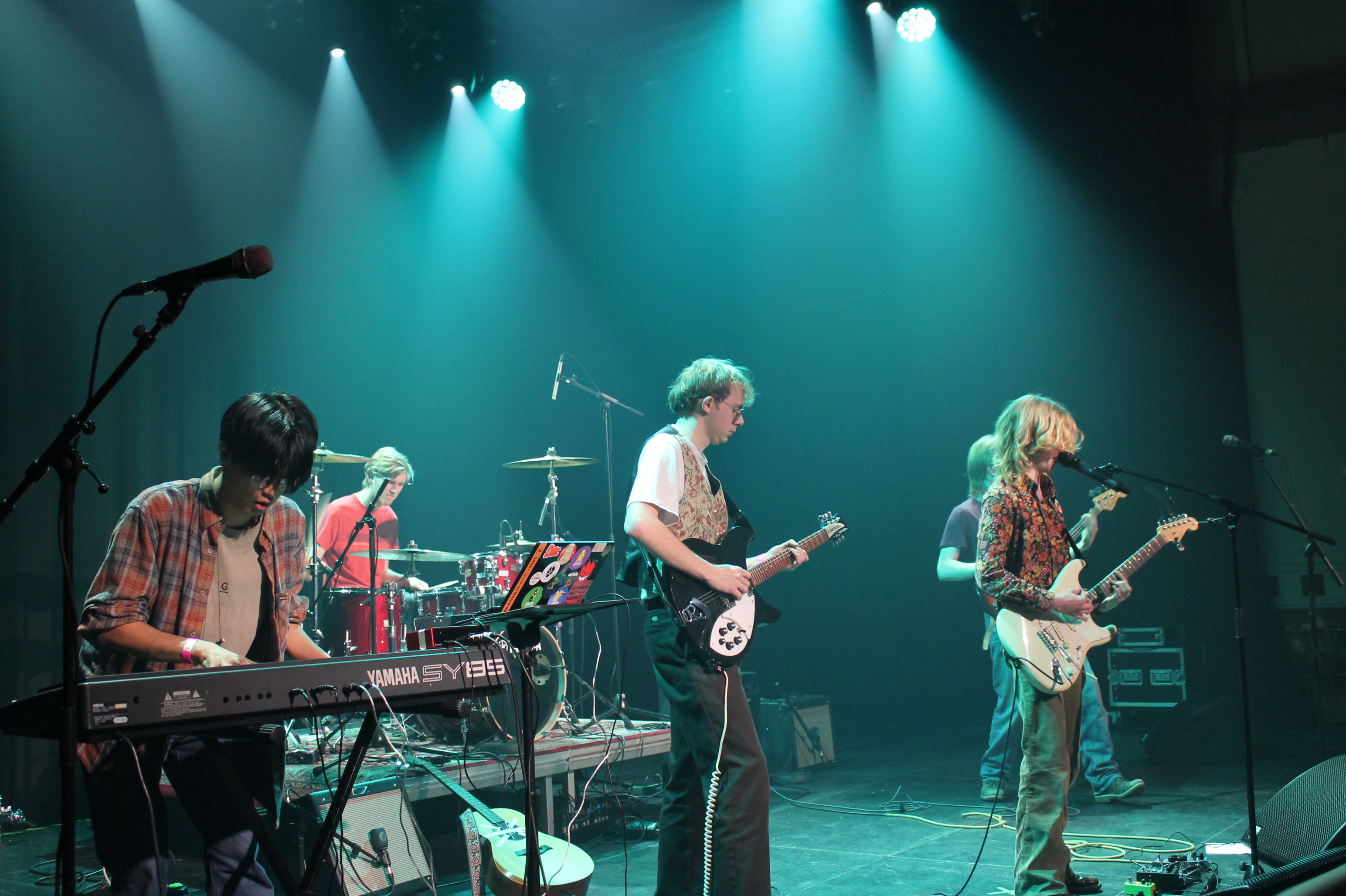 Bandet Blåregn til en koncert